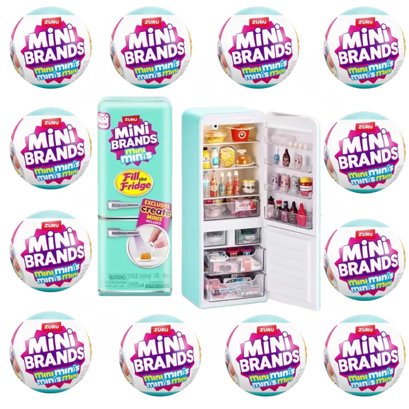 Model Kit Brand - Kotak Kejutan Bola Kulkas Mini Brands