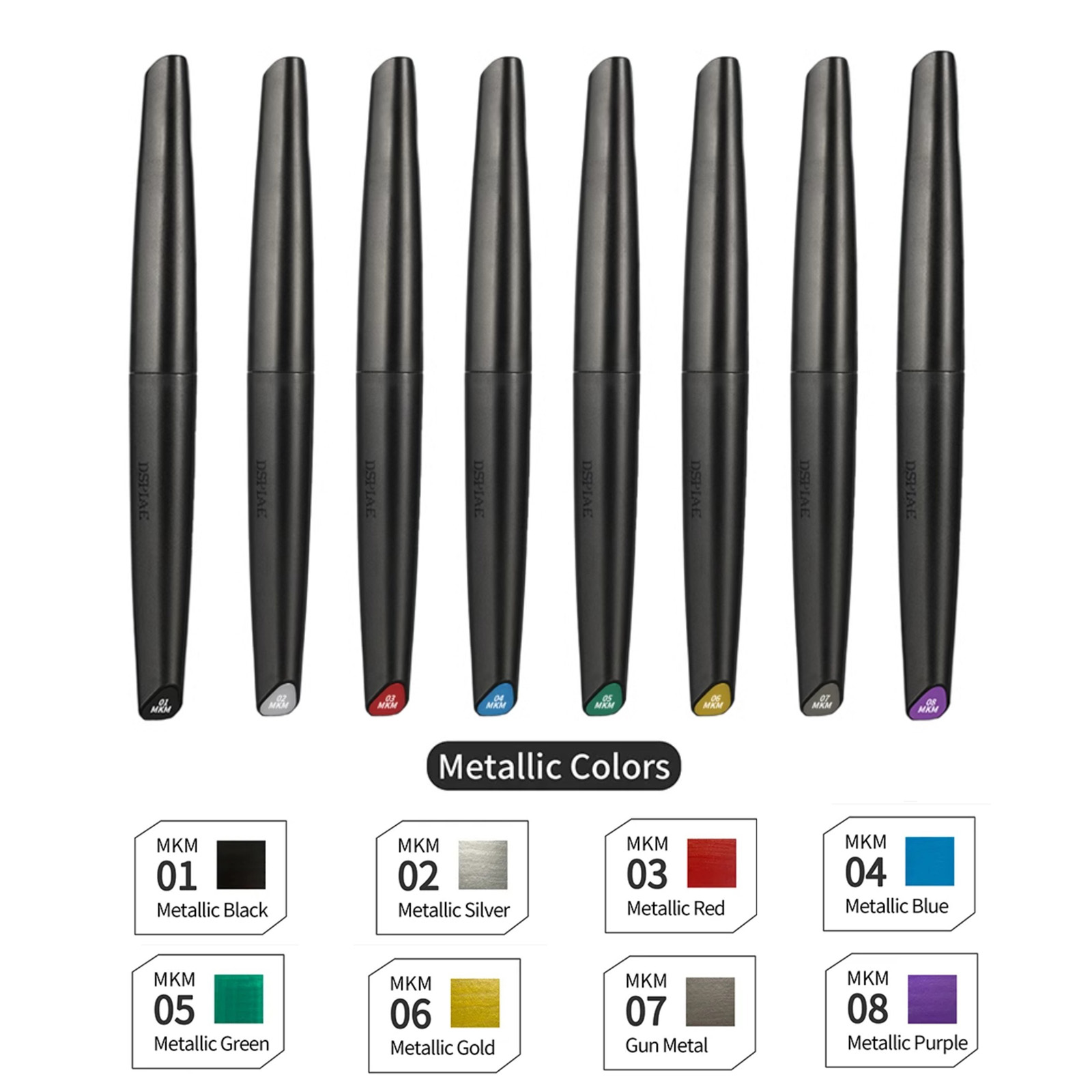 Metallic Paint Set - DSPIAE Kit pena spidol berbasis air