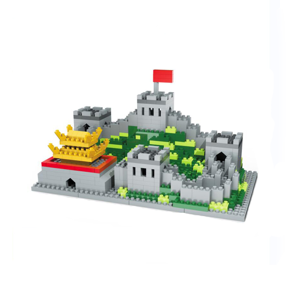 Model Kit Wall E - Great Wall blok bangunan untuk dewasa