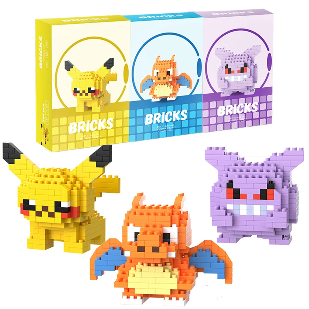 Model Kit Centaur - Blok Bangunan Mikro Pokemon Pikachu Dragonite