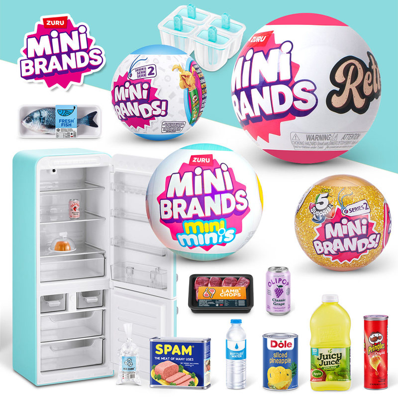 Model Kit Brand - ZURU MINI BRANDS Set Mainan Kulkas