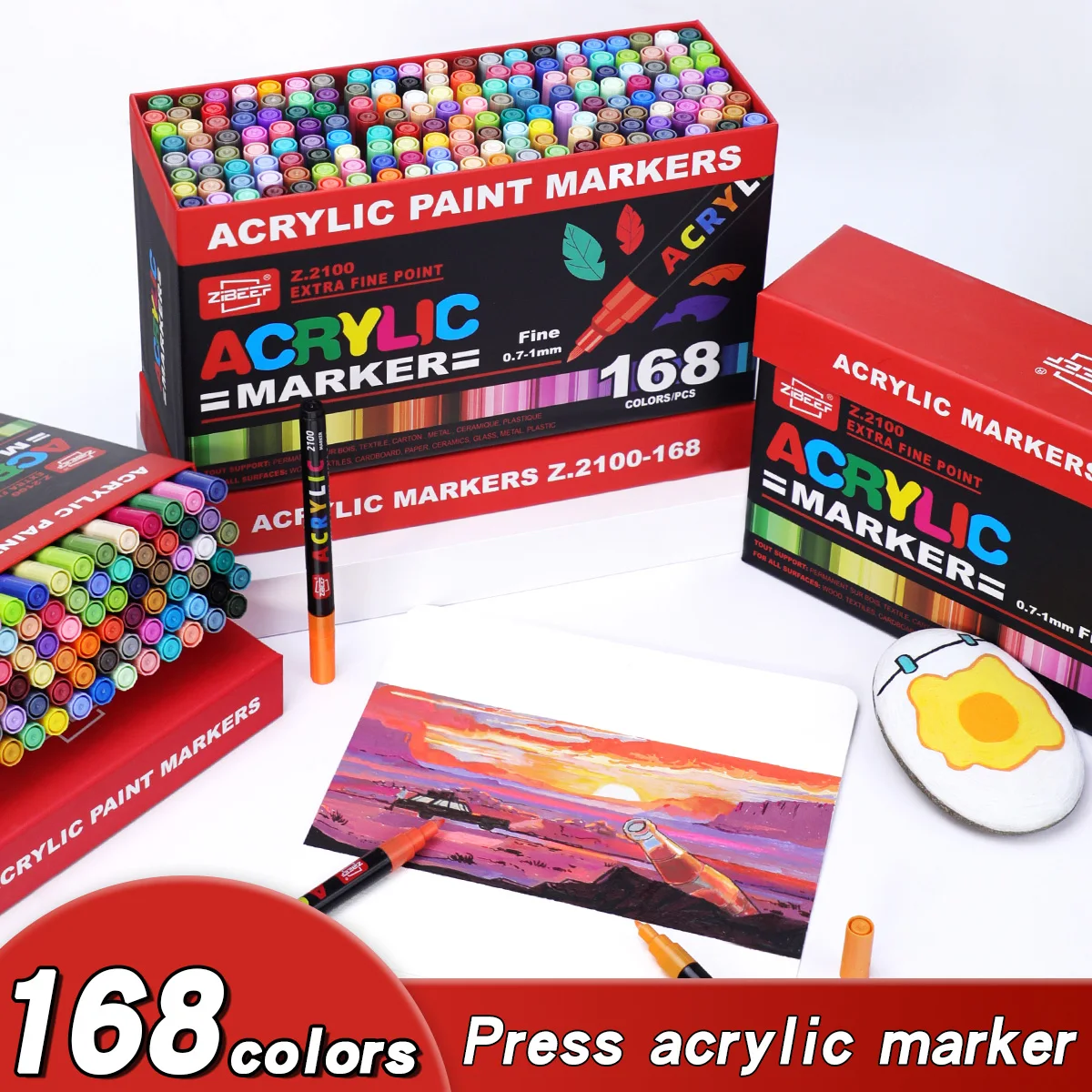 Metallic Paint Set - 36-240 Warna Set Pena Spidol Cat