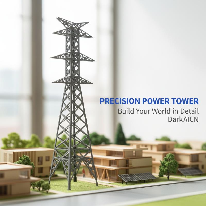 Model Kit Jms - Menara Listrik Mini ABS Model 1:100