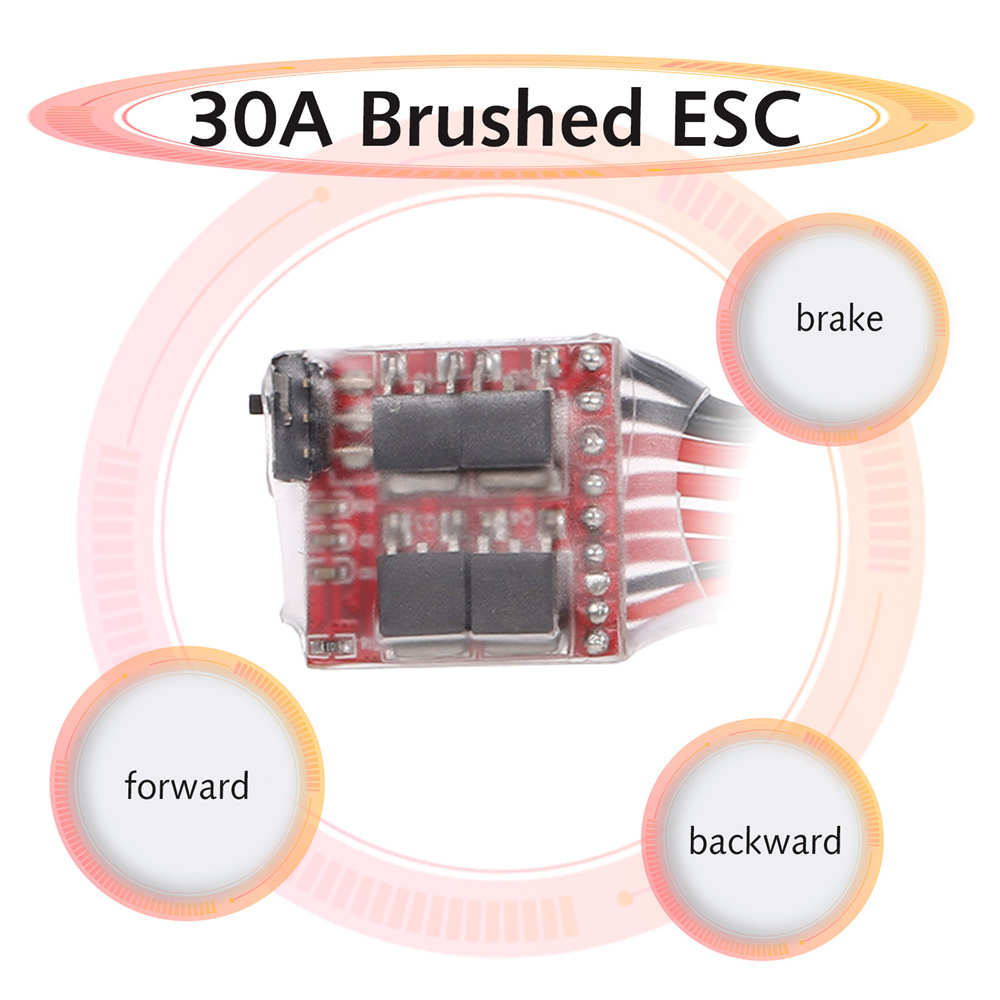 Mobil RC Mini 30A Brushed ESC  - Model Kit Ship ulasan dan harga