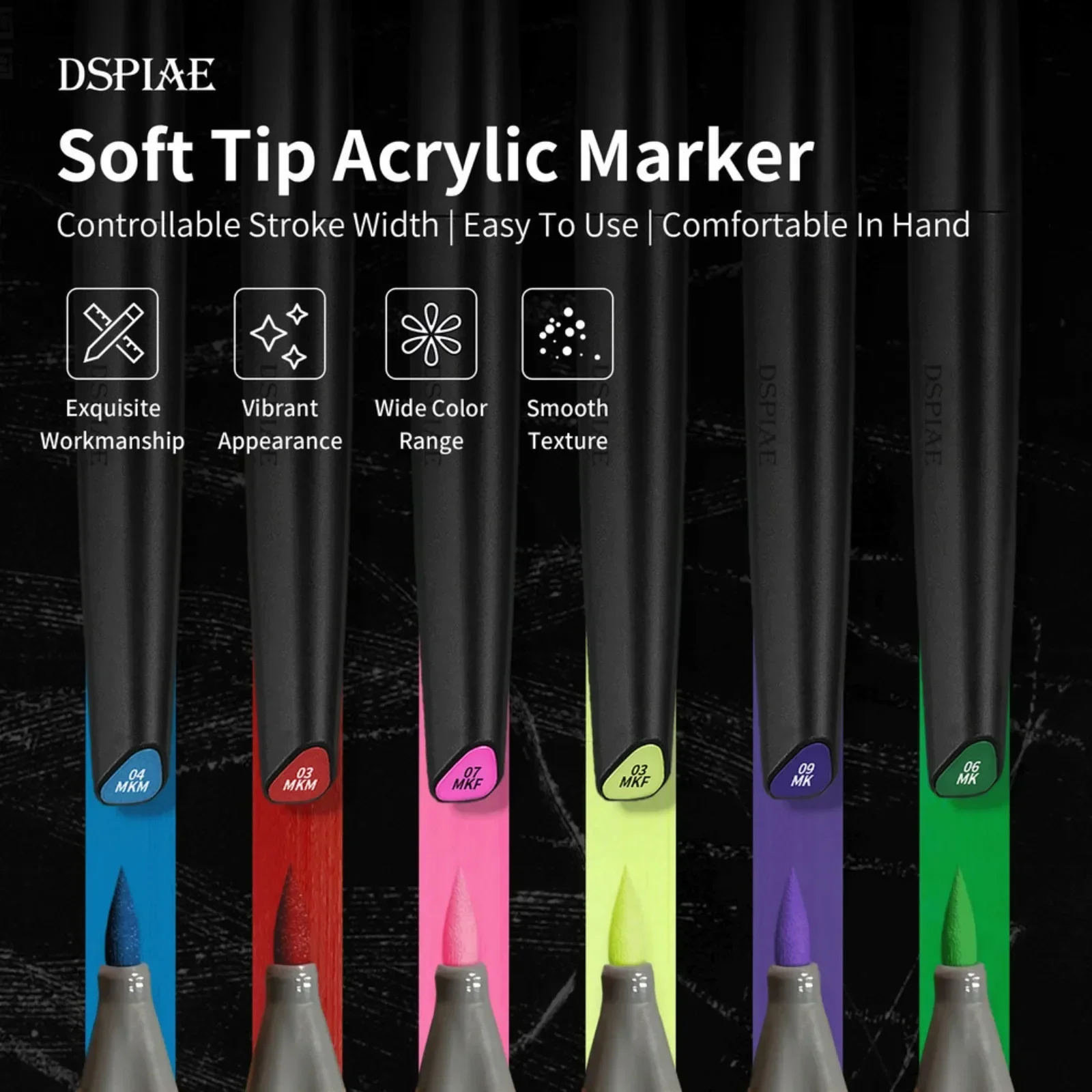 DSPIAE Kit pena spidol berbasi - Metallic Paint Set ulasan dan harga