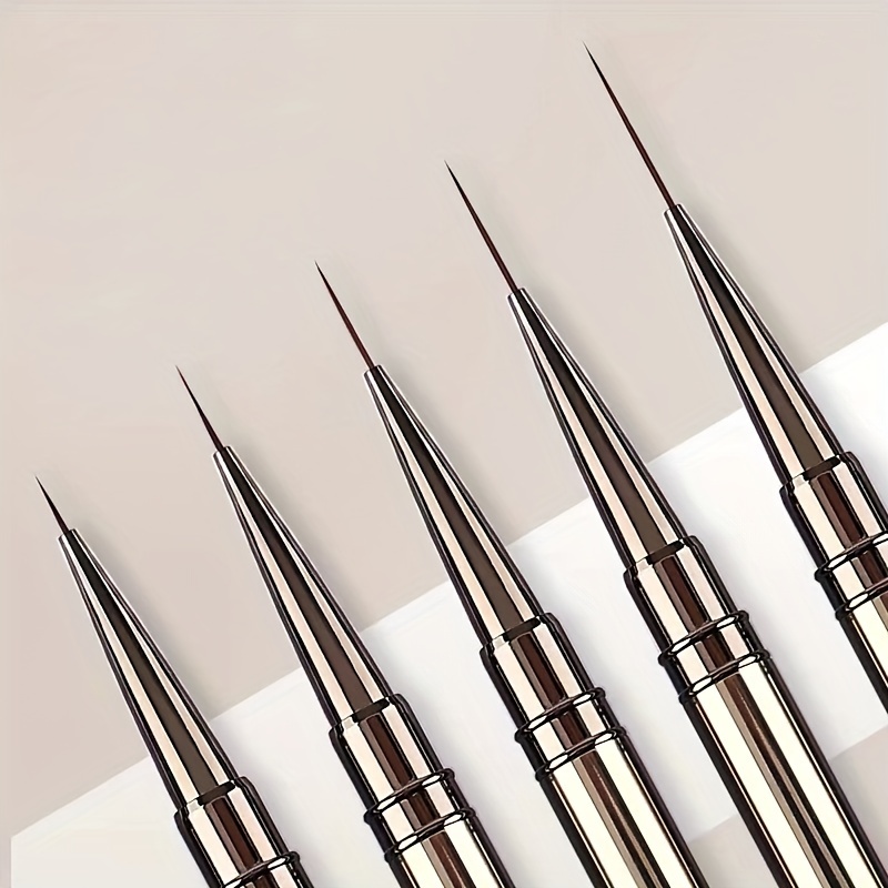 5 buah Kuas Liner seni kuku ku - Metallic Paint Set ulasan dan harga