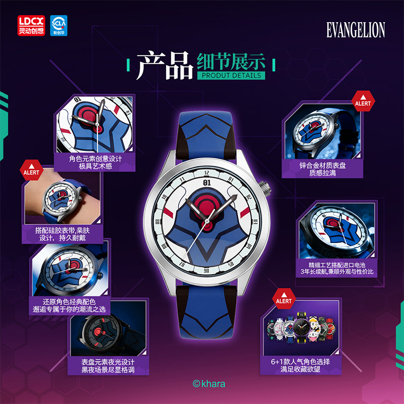 LDCX Evangelion WEART Jam Tang - Model Kit Eva 01 ulasan dan harga