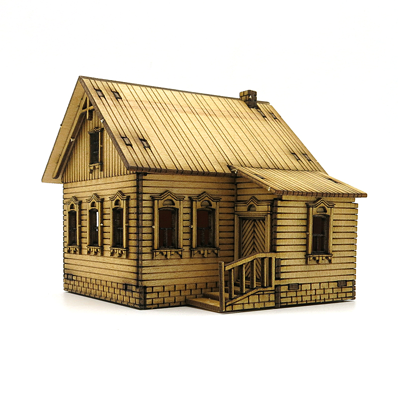 Rumah Kayu Rakitan 1/72 Arsite - Model Kit Centaur ulasan dan harga