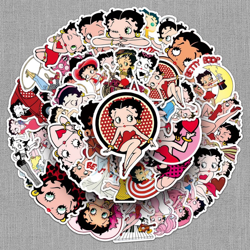 Stiker Betty Boop 50 lembar, w - Model Kit Girl ulasan dan harga