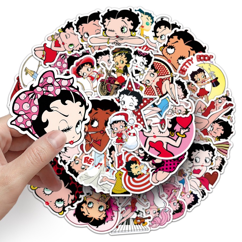 Stiker Betty Boop 50 lembar, w - Model Kit Girl ulasan dan harga