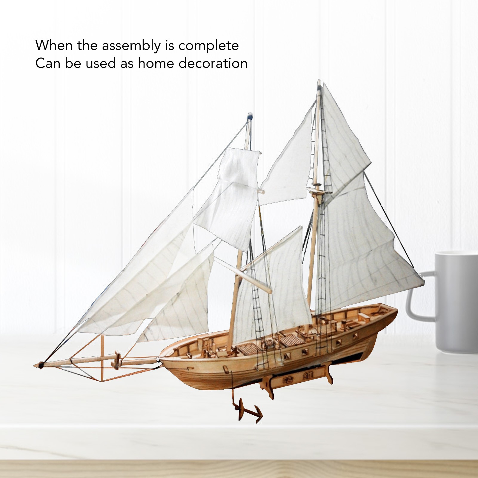 Kit Perahu Layar Kayu 1:130 un - Model Kit Ship ulasan dan harga