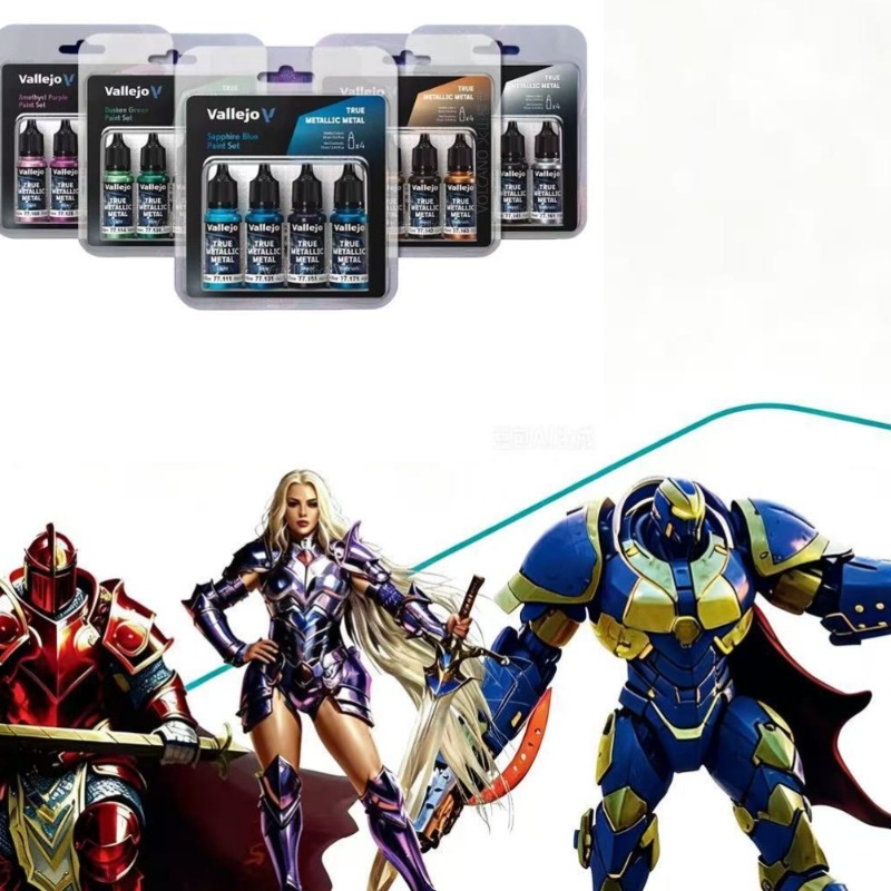 Cat Air Berbasis Air Set 4 War - Metallic Paint Set ulasan dan harga