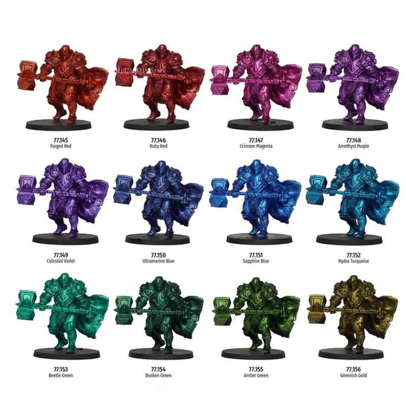 Cat Air Berbasis Air Set 4 War - Metallic Paint Set ulasan dan harga
